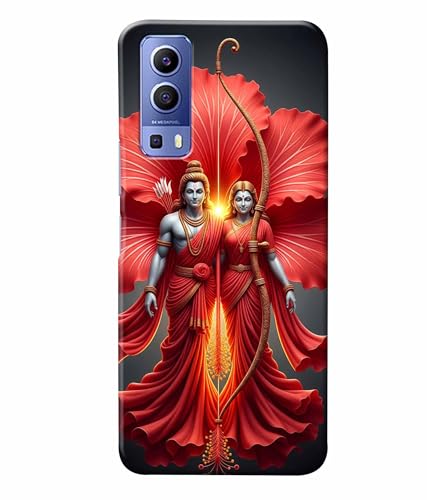 Image of Lord Ram with Sita MATA Printed Hard Back Case Cover & Compatible for Vivo Y72 5G (Multicolor) - D1806