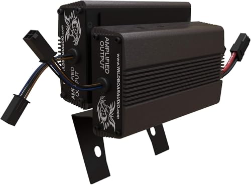 Wild Boar Audio WBA 600.4-600 Watts RMS 4 Channel Amplifier System, Fits 2014-2024 Harley-Davidson Motorcycles