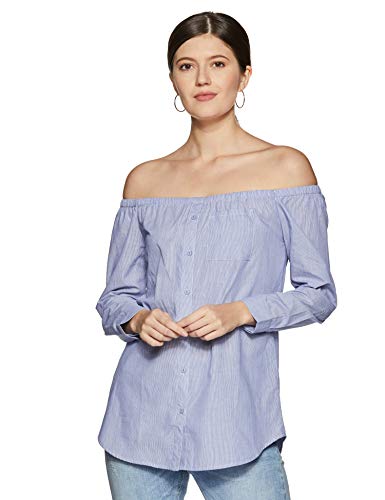 Image of Vero Moda Women's Polyester Plain Loose Fit Shirt