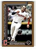 2025 Topps Gold #574 Daniel Schneemann RC Rookie /2025 Cleveland Guardians MLB Series 2 Baseball Trading Card