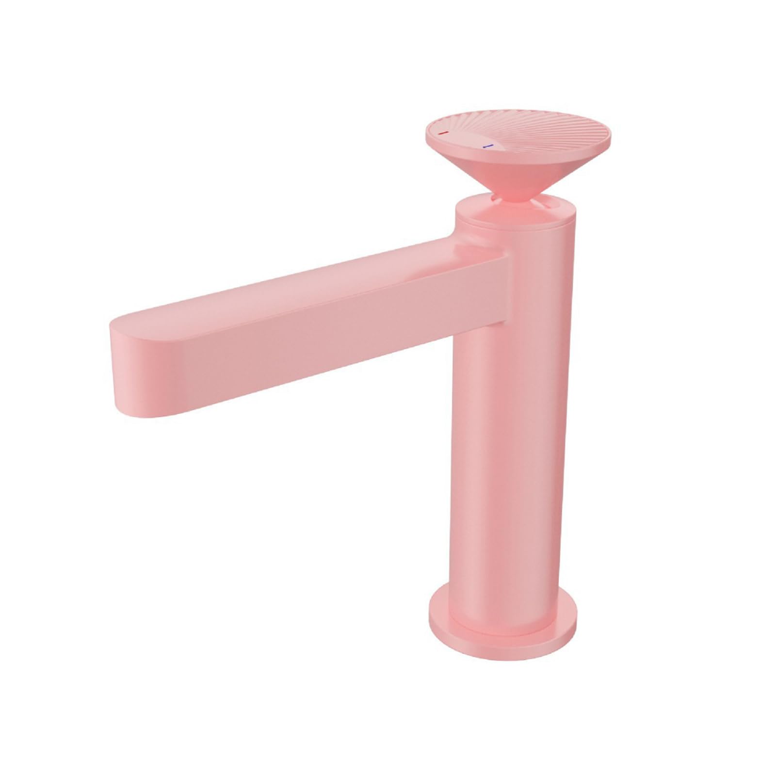 Biaoteng Pink Brass Mixer Tap Bathroom Sink 2 Mode Hot And Cold Bathroom Basin Mixer Taps 1 Hole For Bathrooms