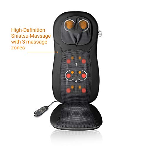 medisana MCN Pro Shiatsu Massageauflage, Massagesitzauflage mit Vibration, Abschaltautomatik, verstellbare Nackenmassage, 3 Intensitäten, Wärmefunktion für Rücken und Nacken - Image 4