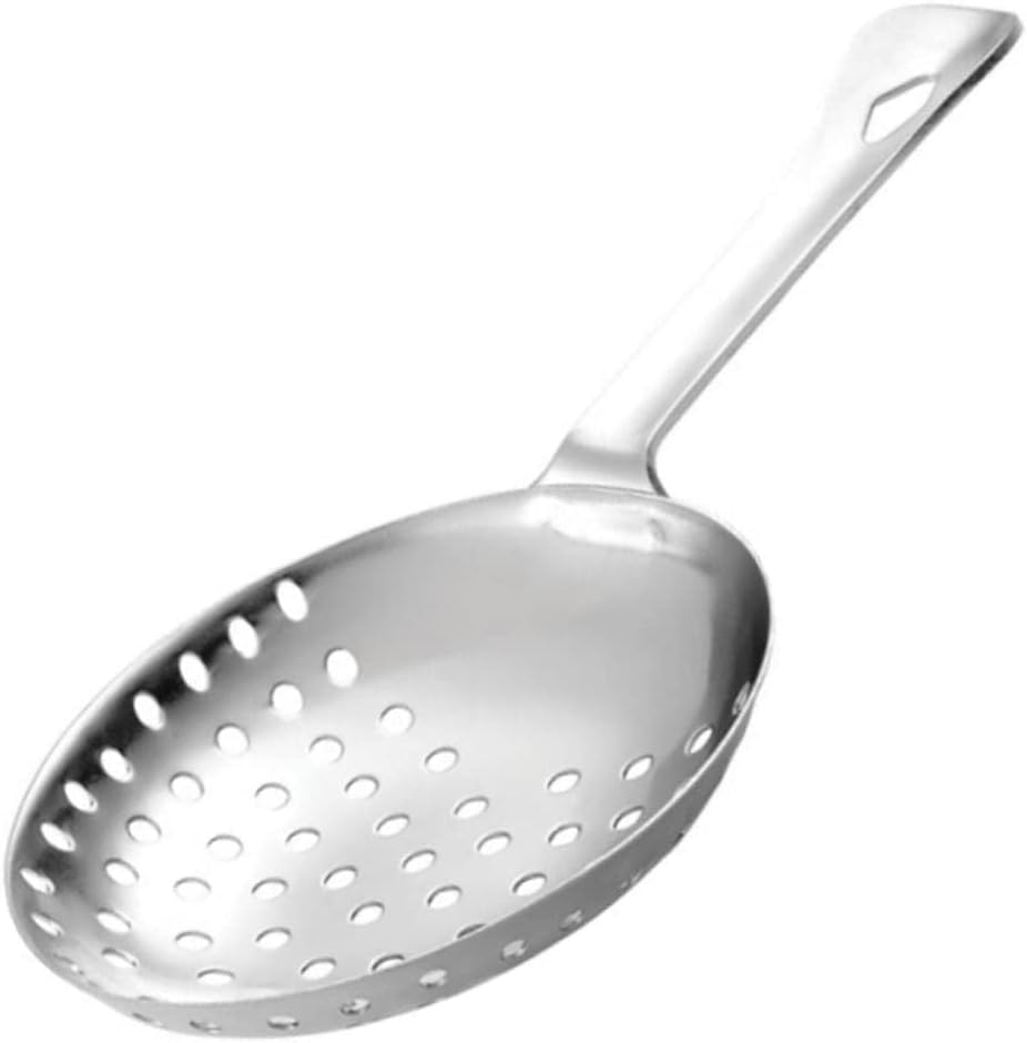 Final Touch Stainless Steel Julep Strainer Cocktail Bartending Tool For