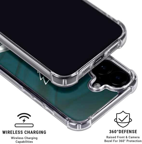 Skinit Clear Phone Case Compatible with iPhone 17 - Officially Licensed NFL Philadelphia Eagles Design