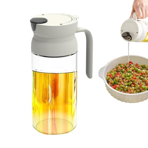 Acunny Burettes de aceite para cocina – Botella de aceite de oliva con tapón automático, jarra de cristal antigoteo para vinagre – Uso en casa y restaurante