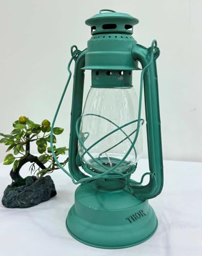Nautical Antique Sea Green Ship Boat Candle Lantern-Maritime Collectible candle lantern Decorative-Boat Lamps for Warehouses
