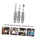 Hemoton 3 Sets Anti-Shake Tableware for The Elderly Utensils for Patients adapted Cutlery Dining Table Cover Travel Silverware Eating Accessory Stainless Steel Special