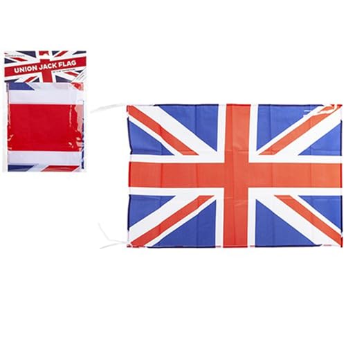 PMS Drapeau Union Jack Drapeau Anglais Jubilé de la Reine en tissu Drapeau de la Coupe du monde britannique 76,2 x 50,8 cm
