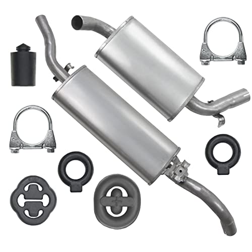 Polmo Schalldämpferset Auspuffanlage Auspuff für VW Golf 2 II 1.0 1.3 1.6 Schrägheck