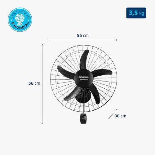 Mondial Turbo 50cm Ventilador Parede Pro NVP-PRO-50