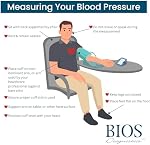 BIOS Diagnostics Blood Pressure Monitor, #1 Canadian Blood Pressure Manufacturer*, Detects Irregular Heartbeat, Stores 30 readings, MediLink App to Track Readings, Bluetooth, BP Assesment Indicator, BIOS Averaging Mode