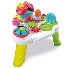 Clementoni Soft Clemmy - Touch & Play Sensory Table, Tavolino Bambini 10-36 Mesi, 10 Mattoncini per Costruzioni, Gioco Prima Infanzia Made in Italy per Stimolare i Sensi dei più Piccoli, 17704