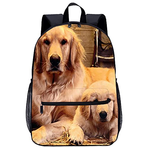 Sac à dos de mode pour étudiants grand volume 45cm avec motif Dog 3D