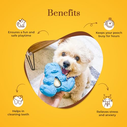 Dogsee Play Extremely Strong Treatoy Blue - Microwaveable Dog Toy - Strong Bordom Busters - Image 3