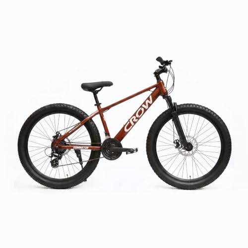 Image of CROW Dominator 21 Speed Cycle for Boys | 15.5 INCH Frame | 26T Mountain Bike | Suspension Fork| Dual DISC | Stunt Cycle | Bicycle for Adults |Cycle for Boys 12 to 15 Years.