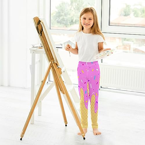 Boccsty Leggings de Natal para crianças, ioga, dança, atividades 4 a 10 anos, Multicolorido 24, 4 An
