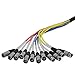 Seismic Audio - 8 Channel XLR SNAKE CABLE 50' long - 8 XLR sends and 4 XLR returns - Color Coded, Numerically well labeled - Heavy Duty 50 feet long