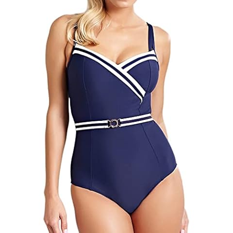Panache SW1210 Portofino Swimsuit/Swimming Costume in Navy and Ivory (38 D) Cover