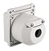 Marinco 301EL-B.FR Inlet, 30A 125V, Square, Rear Enclosure with Hole, White