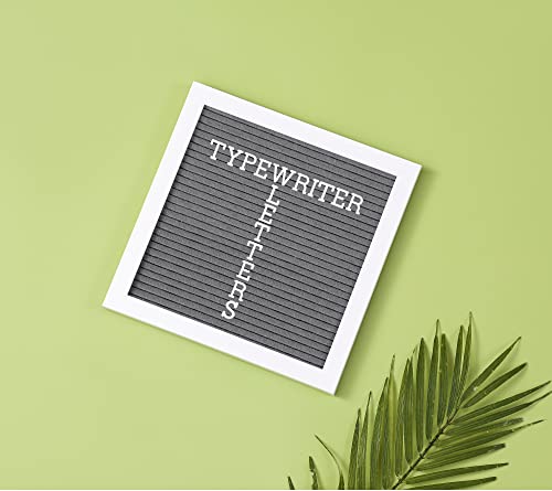 G Gamit Letter Board Sign White Frame 10X10 - Felt Letter Board Baby Announcement Board With Typewriter Letters, White Letter Board Sign Board&Message Board With Stand And Canvas Bag. #TOP2