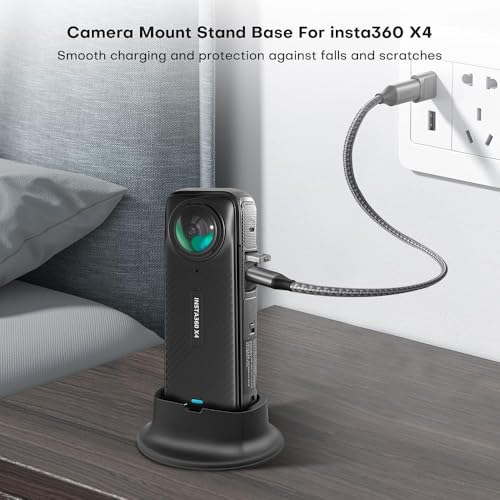 Image of Action Pro Camera Silicone Stand Base Holder Compatible with Insta360 X4 Action Cameras, Non-Slip Desktop Mount, Base Gimbal Support Adapter