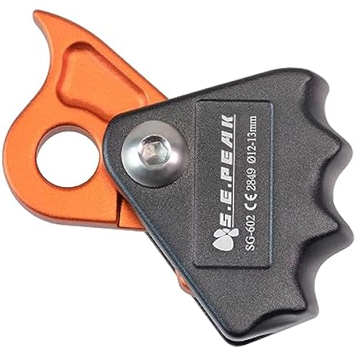 Detachable Climbing Ascender 15kN Rope Grab Ascender, Flip Line Adjuster, Fall Protection Belay Device for Rock Climbing,Tree Arborist/Fit for 11~13 MM Rope
