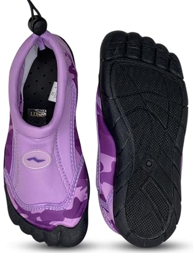 Image of NORTY Water Shoes for Boys and Girls - Swim Socks for Beach, Boat, and Pool - Skeletoe Barefoot Design - Cruise Ship Essentials for Kids - Hiking and Camping Footwear