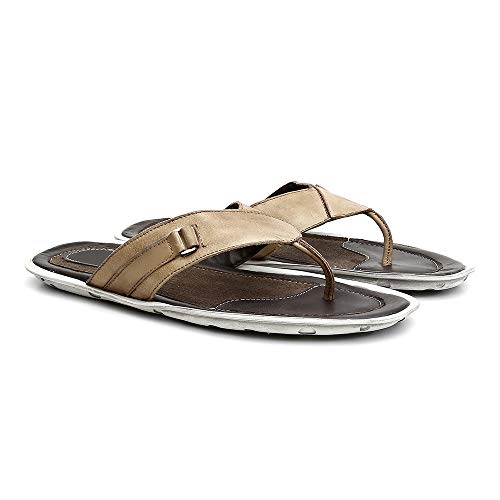 Chinelo Masculino Freewind Couro Fly Tabaco 90092 Tamanho:41/42