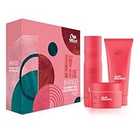 Wella Professionals Invigo Color Brilliance Vibrant Color Trio Set, with Shampoo 250ml / Conditioner 200ml / Mask 150ml - Limited Edition