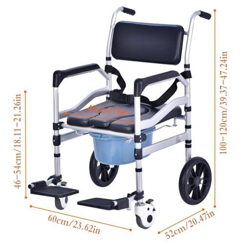 Chaise de douche pliable à roulettes pour préserver l'autonomie - 3