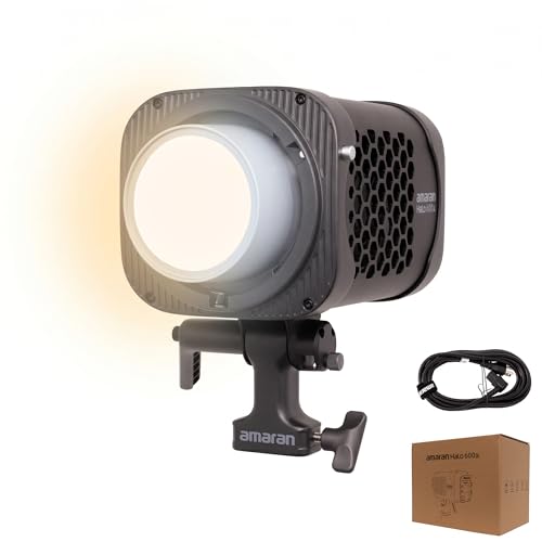 Image of Amaran Halo 600x Bi-Color COB LED Monolight, 600W Continuous Output, 2700K-6500K, 32,500 Lux @ 1m, NFC App Control, Bowens Mount for Studio Photography, Livestreaming & Video Production