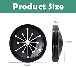 Garbage Disposal Splash Guard Sink Stopper Garbage Disposal Splash Guards Sink Baffle Disposal Replacement,3-1/8 Inch Multi-Function Drain Plugs,Splash Guard for Sink,Sink Rubber Guard(Black)