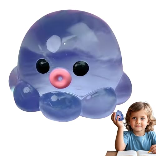 shpuuyy Pelota Anti-Estrés Pulpo - Juguete Relajante Animal Marino | Divertida Suave Relajante para Casa Viaje Adultos Niños Premios Colegio