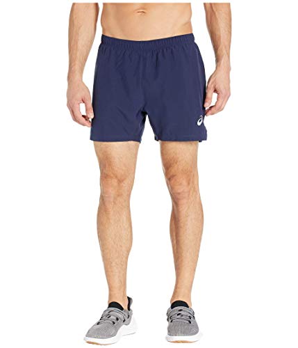 ASICS Silver 5in Run Short, Peacoat, Medium