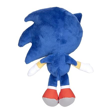 Image of KeenKid Sonick The Hedgehog Soft Plush Toy - Blue Sonick, Super Sonick, Knuckles and Tails Sonick Toys for Boys, Girls, & Kids (Blue Sonick)