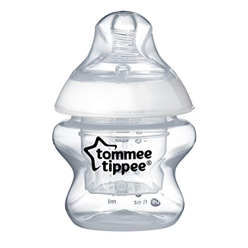 Tommee Tippee Closer to Nature First Feed Bottle, Extra Slow Flow Nipple – 5oz, 1ct