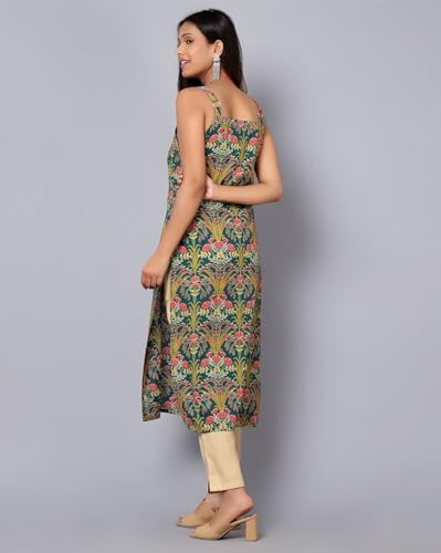 Image of PATLANI Women's Crepe Full Stitched Kurti.