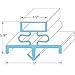 Door Gasket 20-1/2 X 25-1/2 For Delfield - Part# Mcc14498