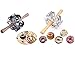FCOZM 2 set Metal Revolving Donut Cutter Maker Machine Mold Pastry Dough Baking Roller For Cooking Baking