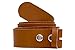 Produktbild shenky Wechselgürtel ohne Schnalle | Druckknöpfe | 4cm Breite | Männer Druckknopfgürtel | Gürtel für Gürtelschnalle | Herren | Austauschbare Schnalle | Länge 90cm | Cognac Braun