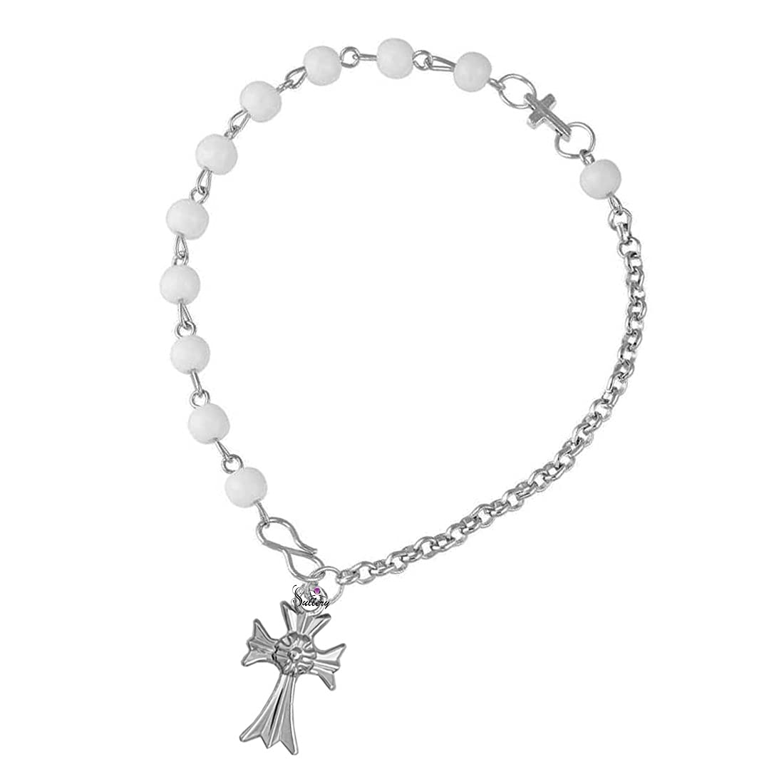 See full amazon price history chart for Sullery Religious Catholic Jewelry 6mm Bead Jesus Stainless Steel Rosary Bead Bracelet Holy Cross Christian Jewellery for Men and Women Sullery Religious Catholic Jewelry 6mm Bead Jesus Stainless Steel Rosary Bead Bracelet Holy Cross Christian Jewellery for Men and Women (B0BS6BXBSG) Amazon Price History, Amazon Price Tracker