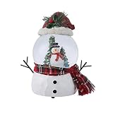 Snow Globes Glitter Water Globe Musical Snow Globe Decoration Plays We Wish You a Merry Christmas,Sn
