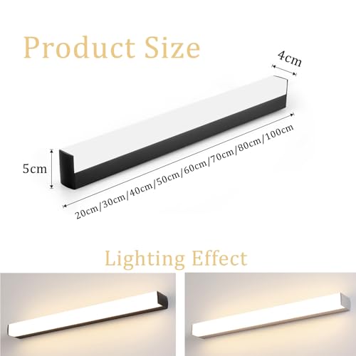 Aplique de Pared LED para Espejo de Tocador Dormitorio y Baño con Protección IP44 3