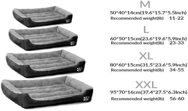 SuperGift.com Soft & Fluffy Pet Bed - Anti-Anxiety Washable Bed for Dogs and Cats - Non-Slip Base - Dog & Cat Bed - Warm and Cosy - Grey (Medium) - Image 5