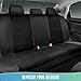 Road Comforts Car Seat Cover Full Set, Leather Mesh Seat Covers, Airbag Compatible, Universal Fit for Most Cars, SUVs, Trucks, and Vans - Gray