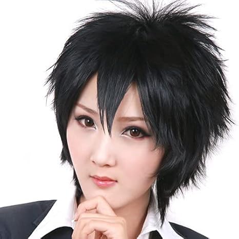Amazon コスプレウィッグ 銀魂 土方十四郎 家庭教師ヒットマン 雲雀恭弥 ウィッグ ブラック 黒髪 ショート 4点セット ウィッグ スタンド ヘアネット2個 コスプレ 仮装 通販