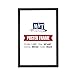 M Snap Frame, 36X48 Poster Size, 1.25" Black Color, Mitred Corner, Professional, Front Loading