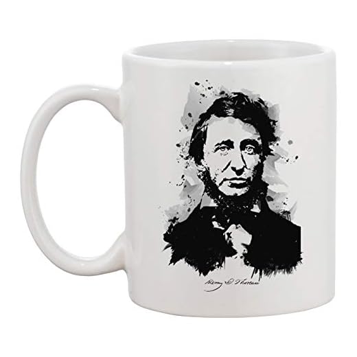 Henry David Thoreau Signature Vit Mugg Kaffe Te Keramisk Kopp Herr Kvinnor Coffee Tea Mug Cup