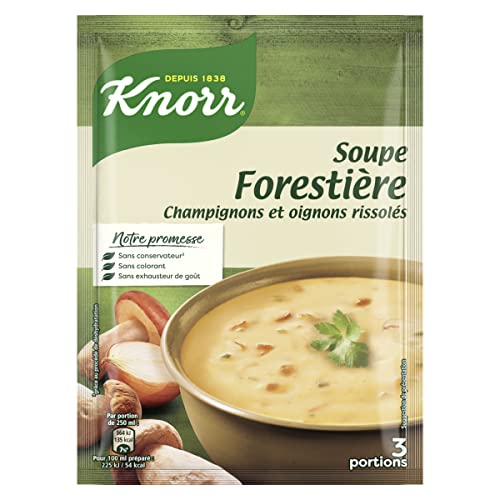 Lot de 3 unités *** KNORR Soupe déshydratée forestière champignons oignons rissolés 3 personnes 85g