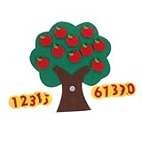 Für kleinkinder – mathematische hat bezauberndes design und kann die blicke von kindern auf sich ziehen, sehr nützlich, äpfel